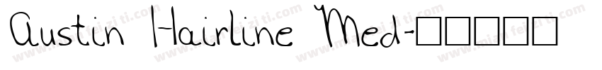 Austin Hairline Med字体转换